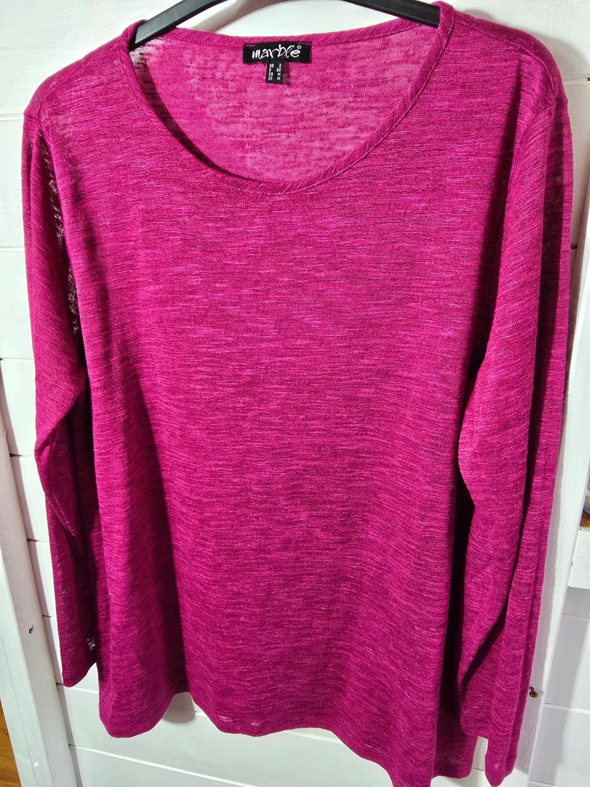 Marble pink long sleeved t-shirt size 2