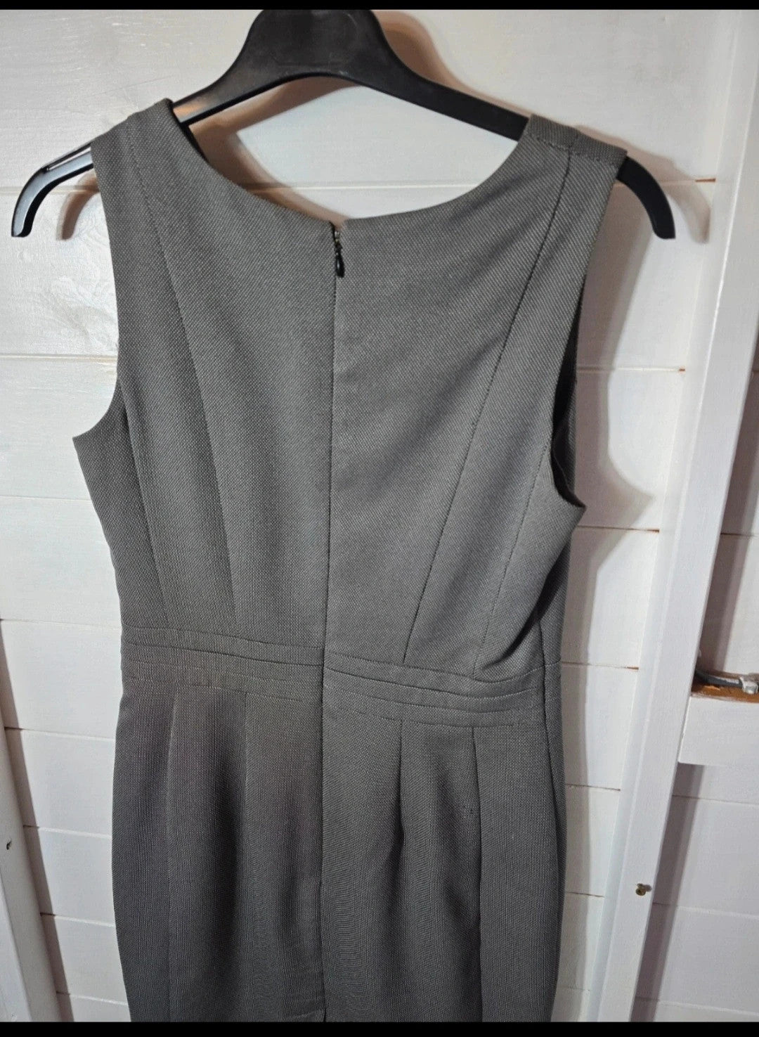 Primark grey sleeveless knee length work dress Size 8