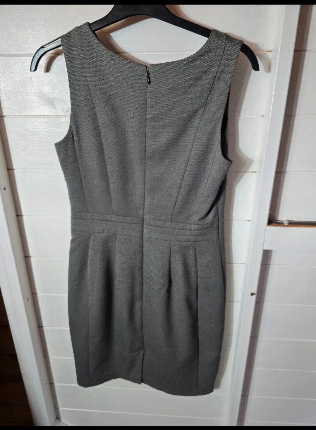 Primark grey sleeveless knee length work dress Size 8