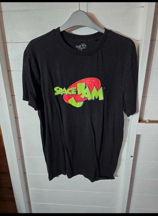 Primark black Space Jam short sleeved t-shirt size L