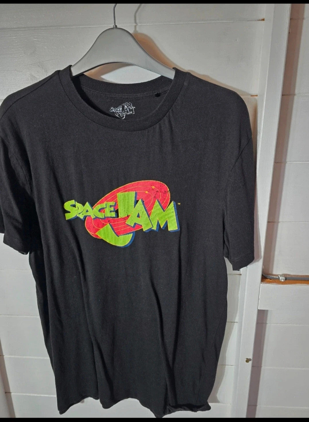 Primark black Space Jam short sleeved t-shirt size L