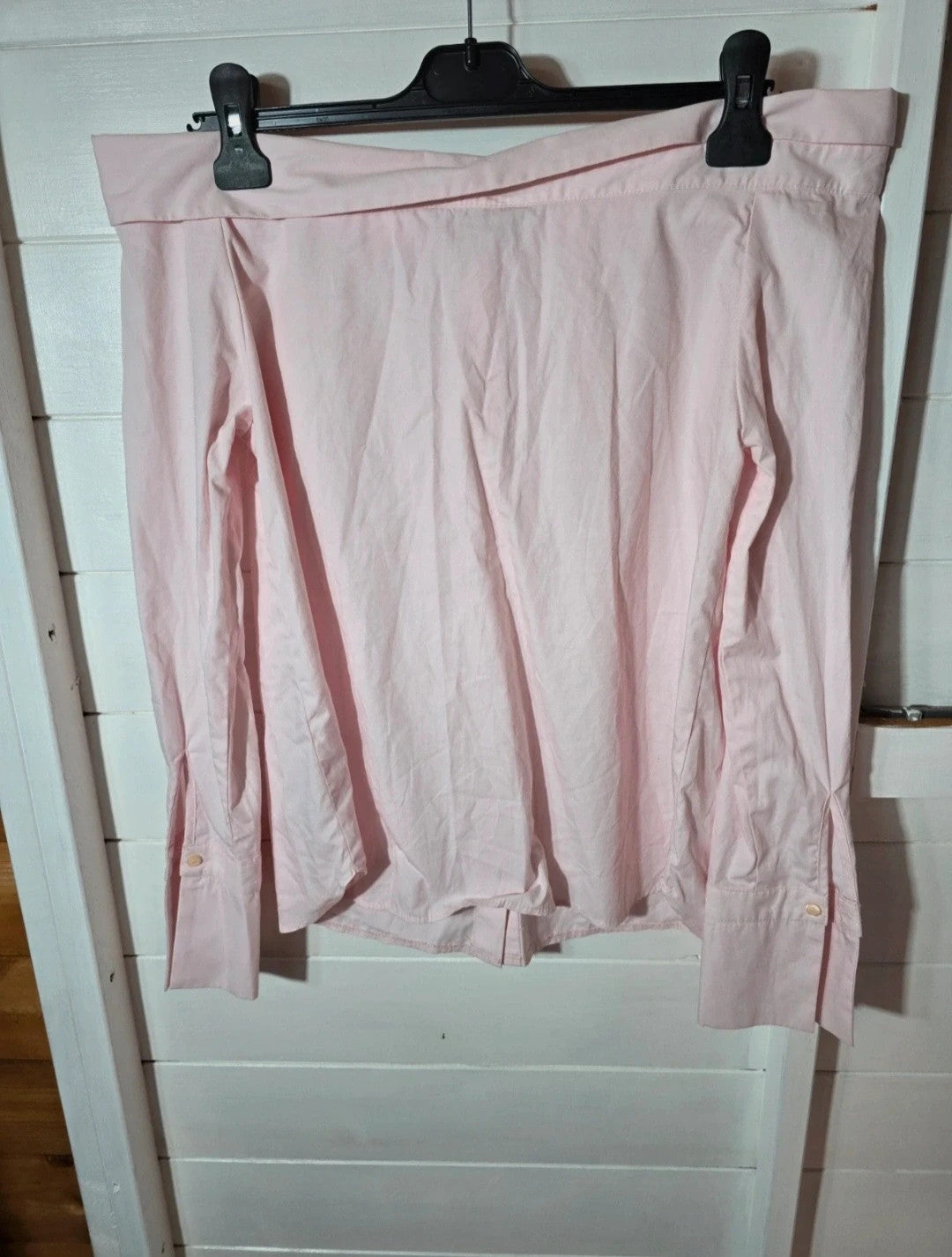 New Look pale pink off the shoulder long sleeved shirt size 10 New