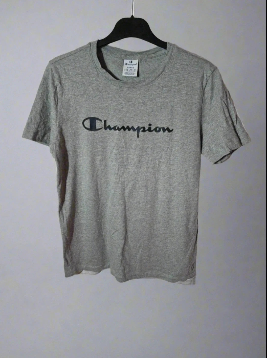 Champion grey short sleeved t-shirt kids Large