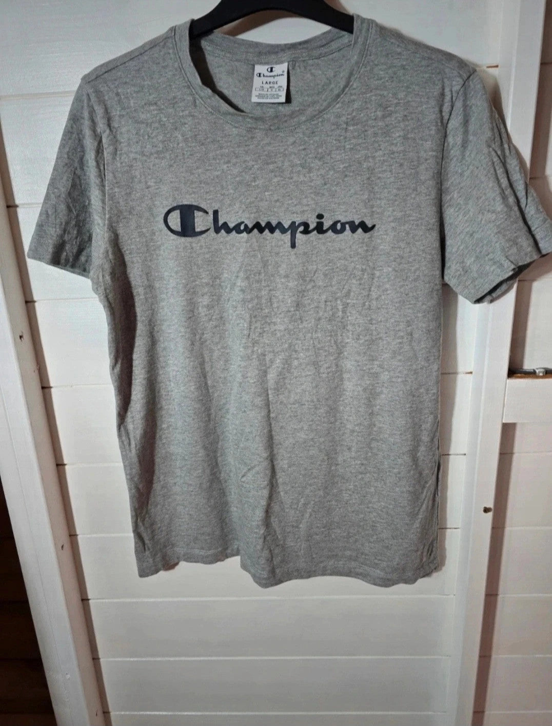 Champion grey short sleeved t-shirt kids Large