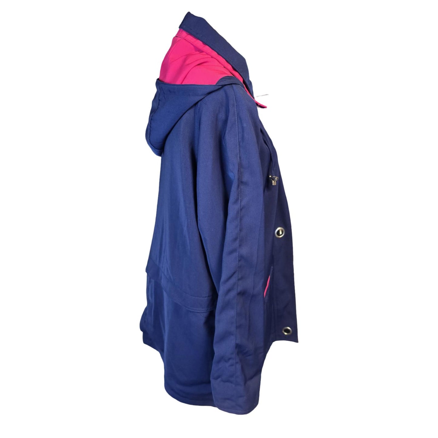 Navy & Pink Coat Size 16 Waterproof Practical Isle