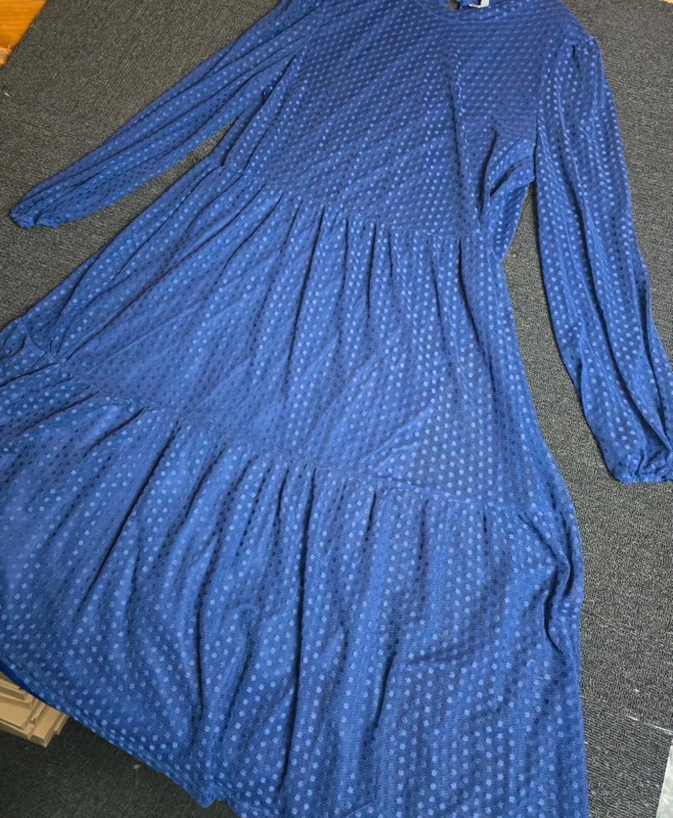 Principles Dress Blue Size 22 Midi Sheer Formal Weekend New