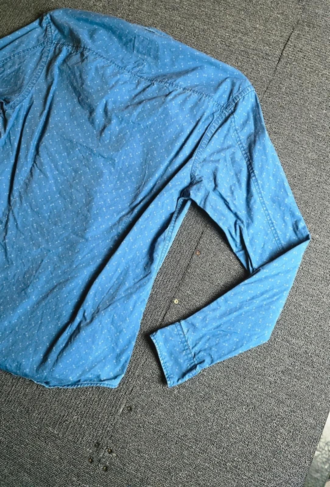 White Stuff Shirt Blue Size Small Patterned Long Sleeved Smart Causal Mens