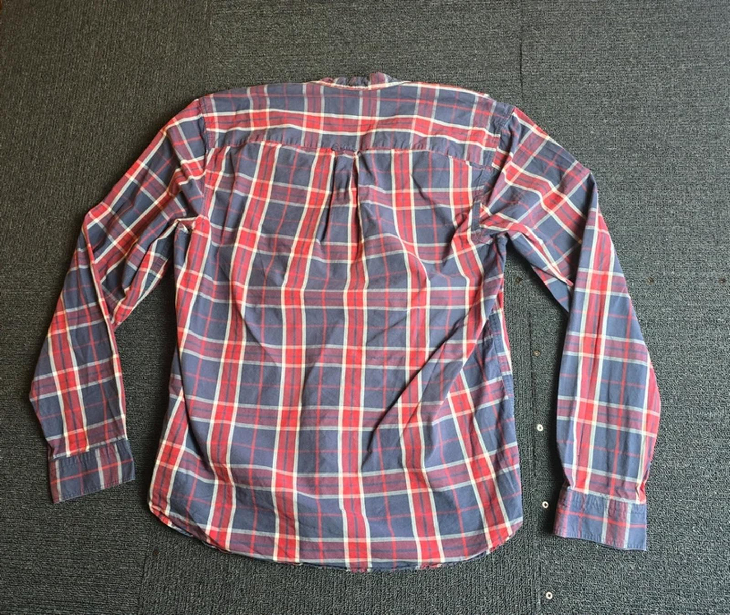 Lyle & Scott Men’s Checked Shirt Navy/Red/White Size XL Button-Down Casual Smart