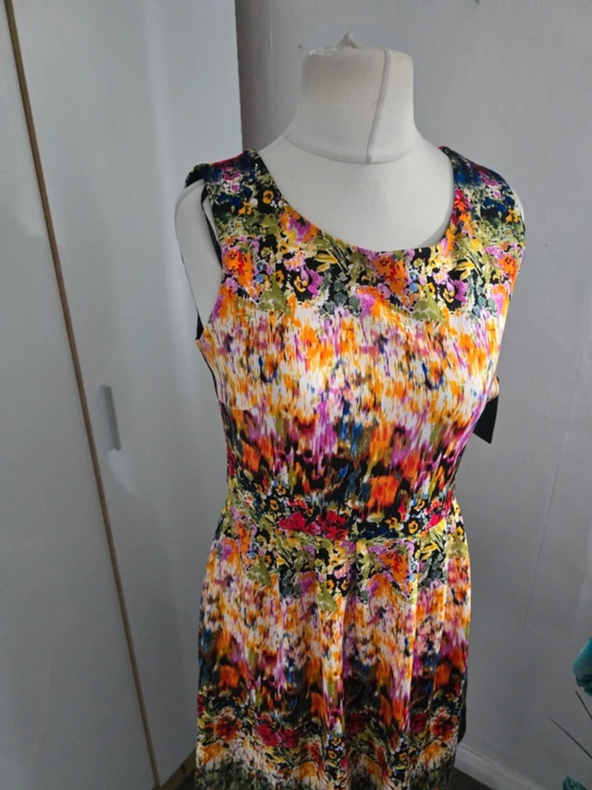 Cynthia Rowley Multicoloured Flared Dress NWT  Size 8