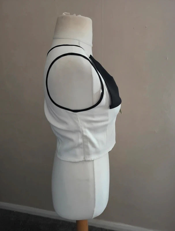 Coast 'Adrian' Mono Bow Crop Top Size 12 NWT