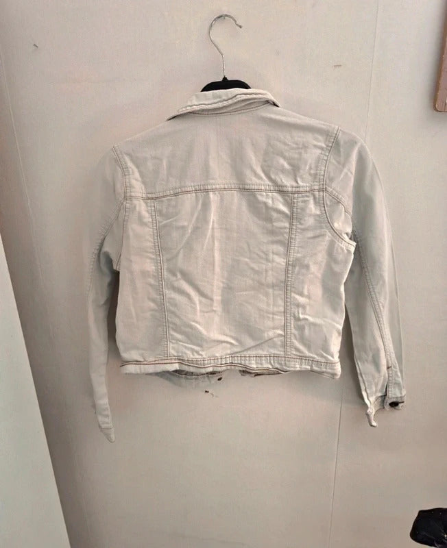 George Girls' White Denim Jacket Age 9-10 Years