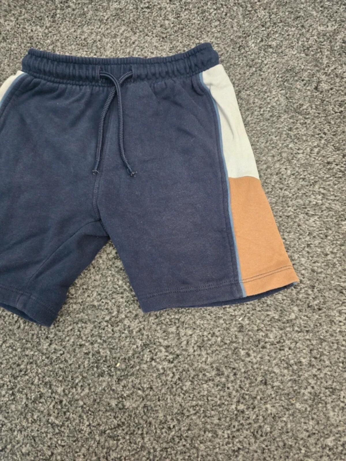 Matalan Boys Navy Shorts with Side Stripes Age 4-5 Years