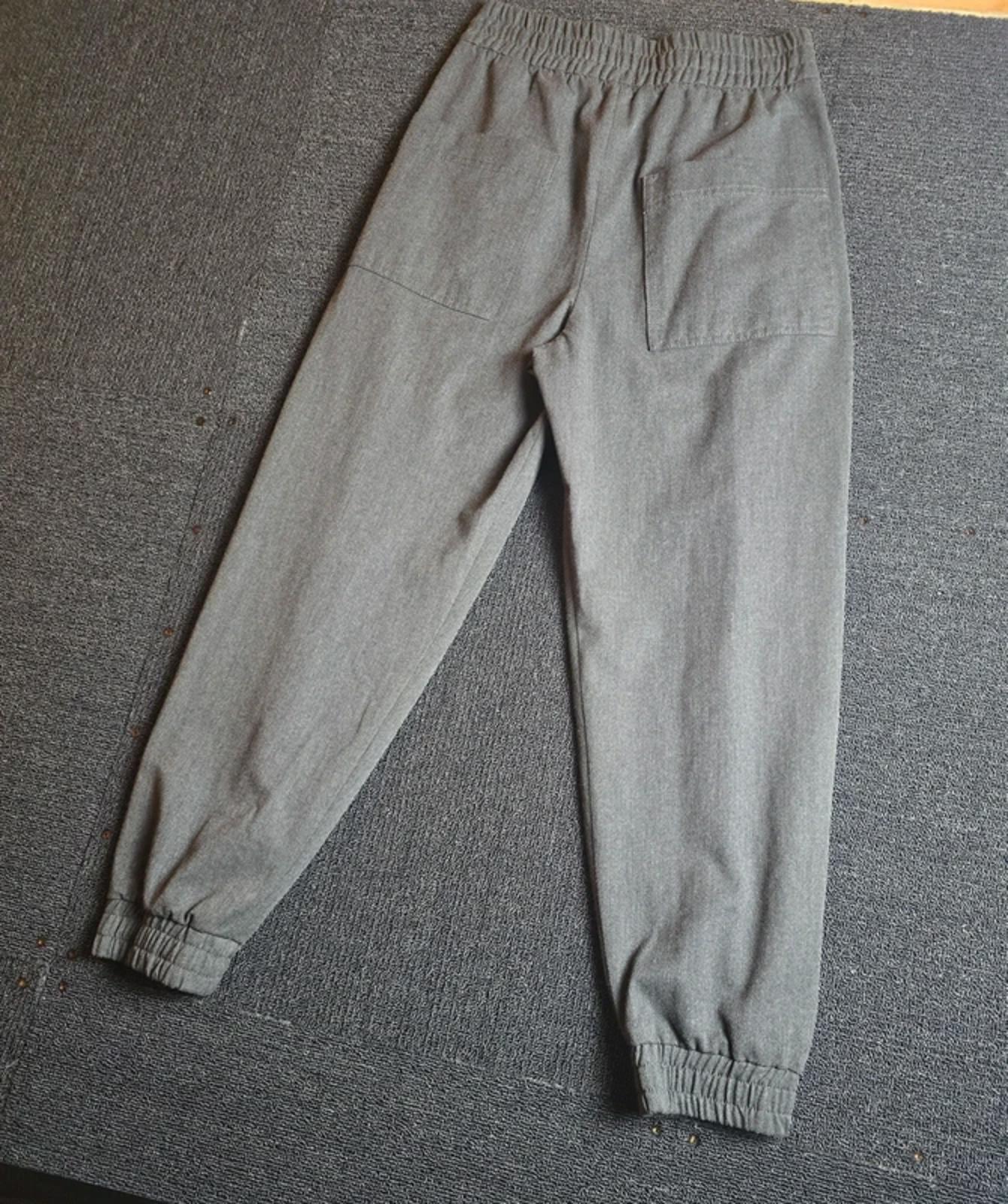 Zara Grey Joggers Elastic Waist Cuffed Leg Size 4–6