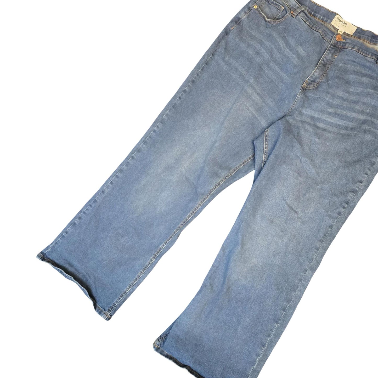 Simply Be Jeans Blue Size 26Reg Wide Jean High Waist