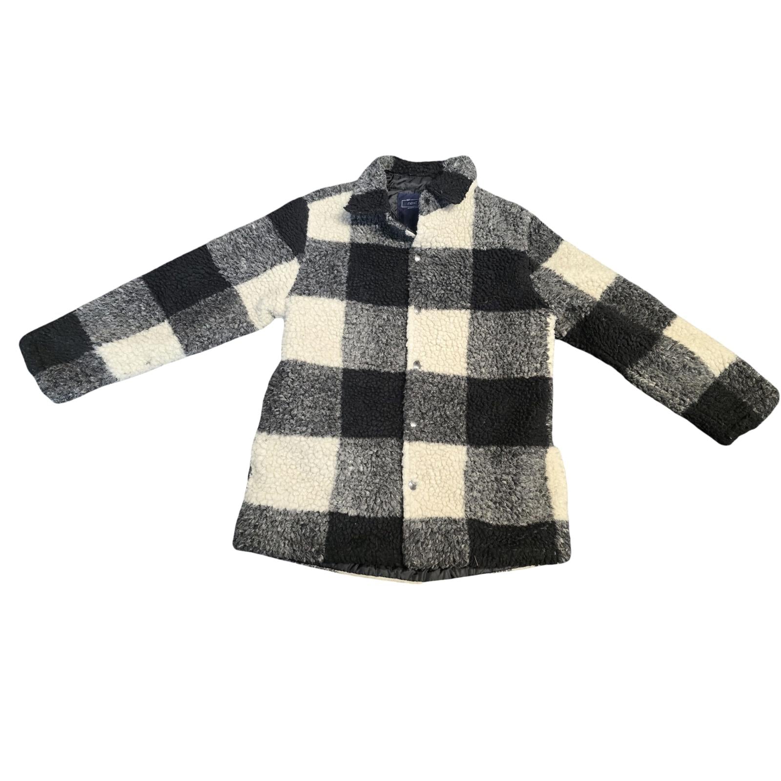 Next Kids Fleece Jacket Black, Grey & White Size 6years Causal Boys