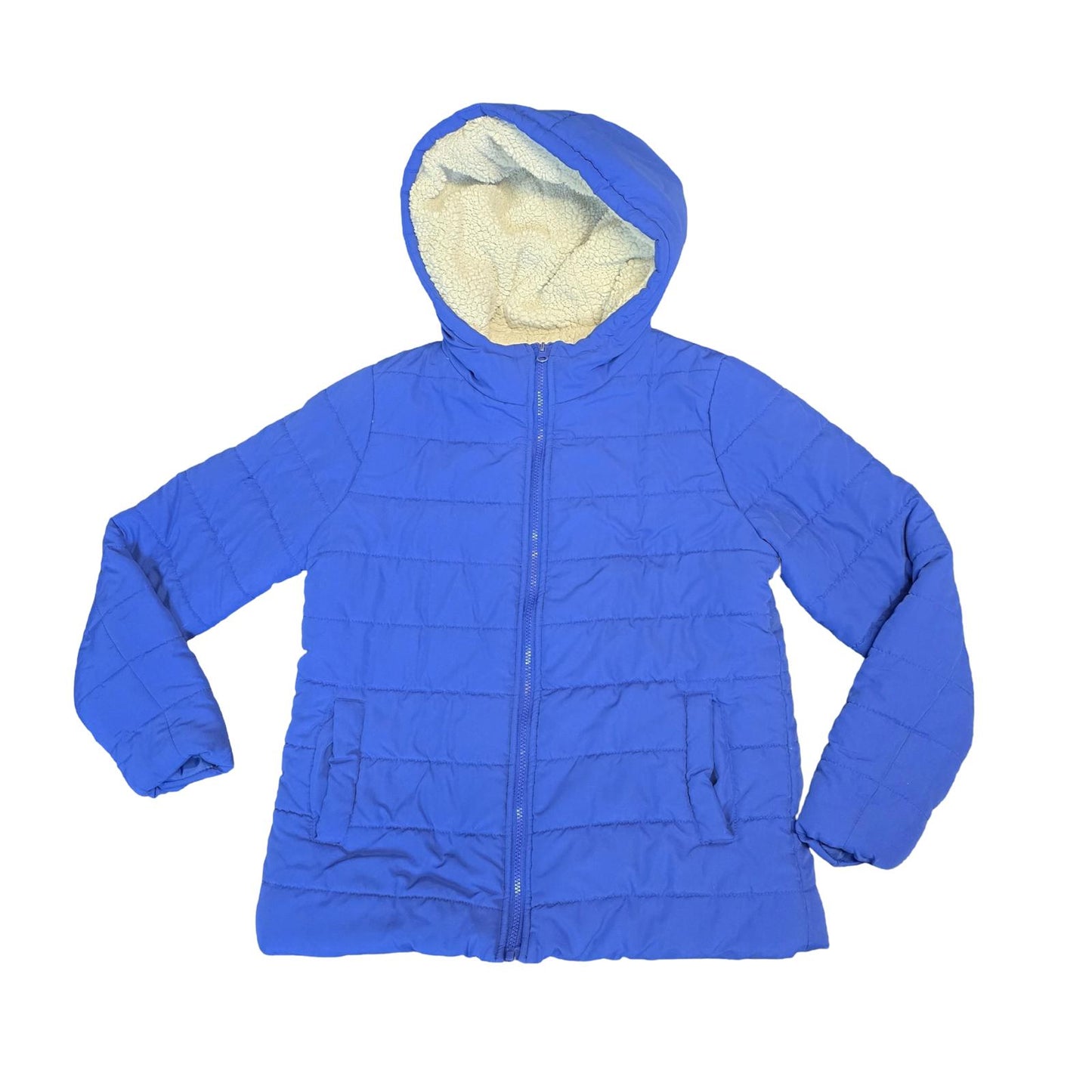 B.you Padded Coat Blue Size 14 Fleece Lined Puffer