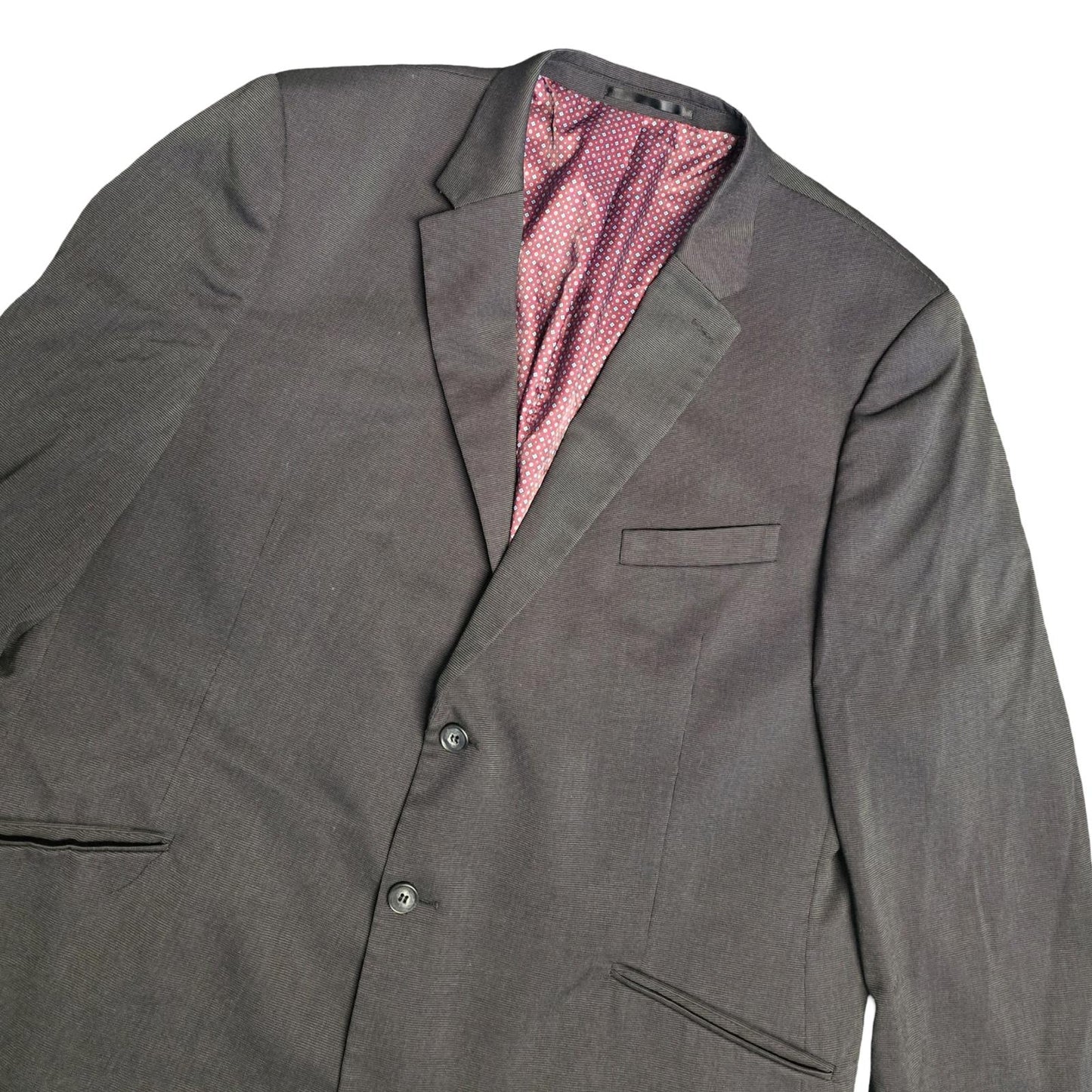 Brook Taverner Suit Jacket Dark Grey Size 50" Reg Formal Occasion Mens