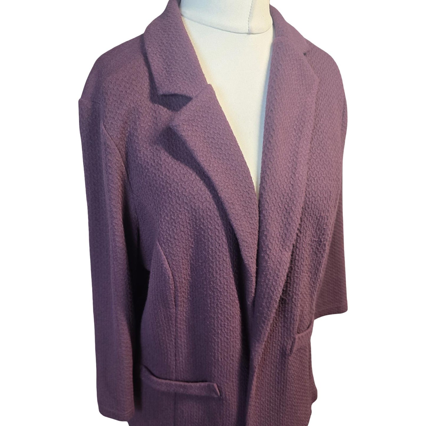 Purple Blazer Size 18 Open Lightweight Matalan