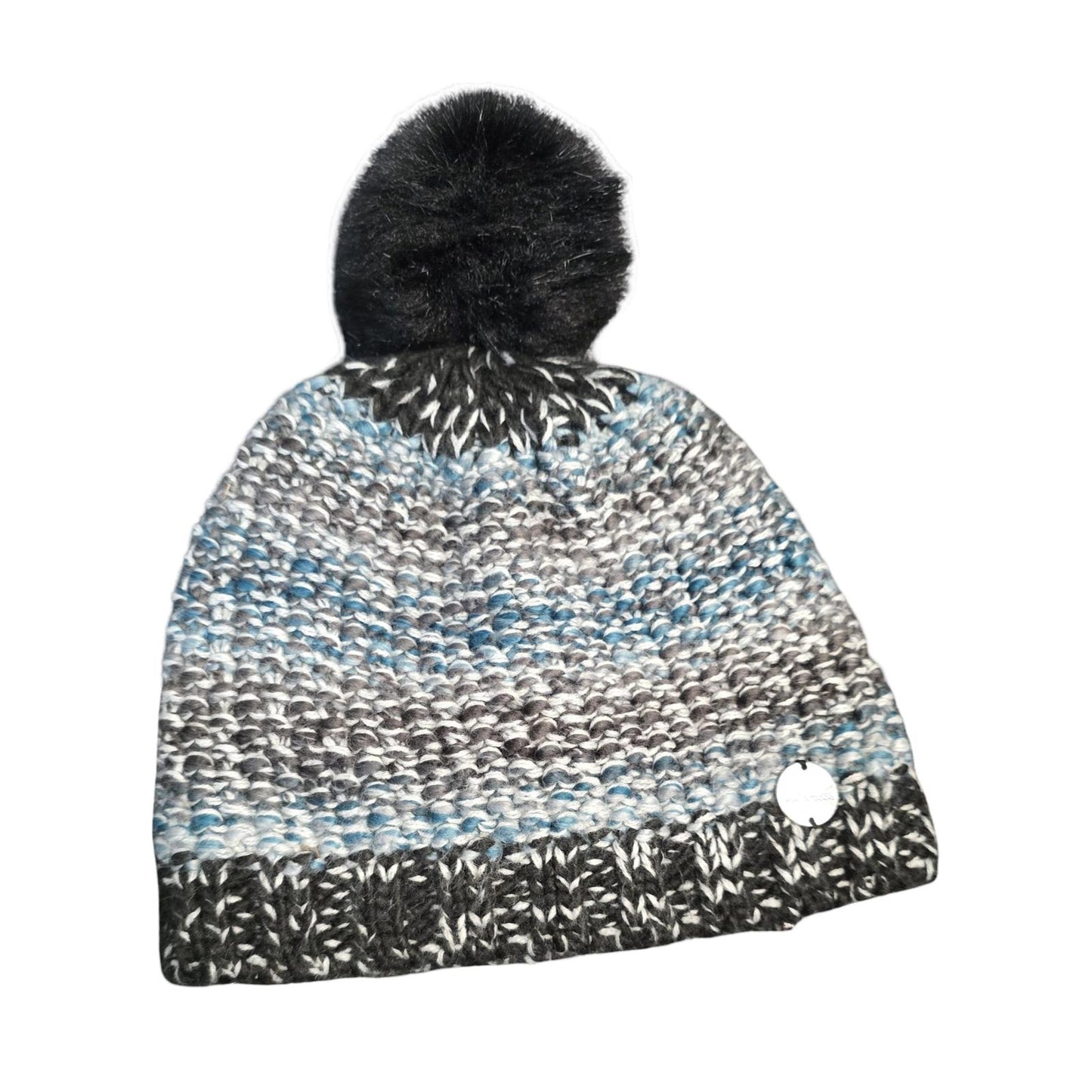 Regatta Green, Grey & Black Knitted Bobble Hat Women's