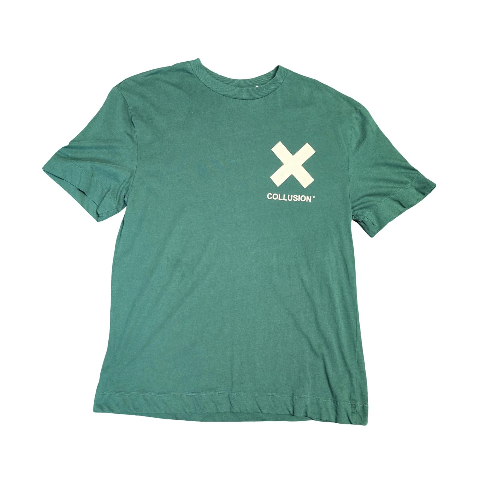 Collusion Dark Green Logo T-Shirt Men’s Size Med Causal