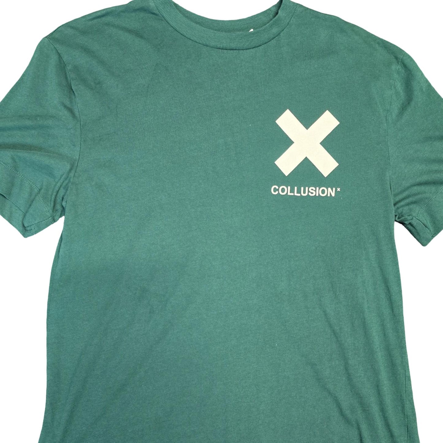 Collusion Dark Green Logo T-Shirt Men’s Size Med Causal