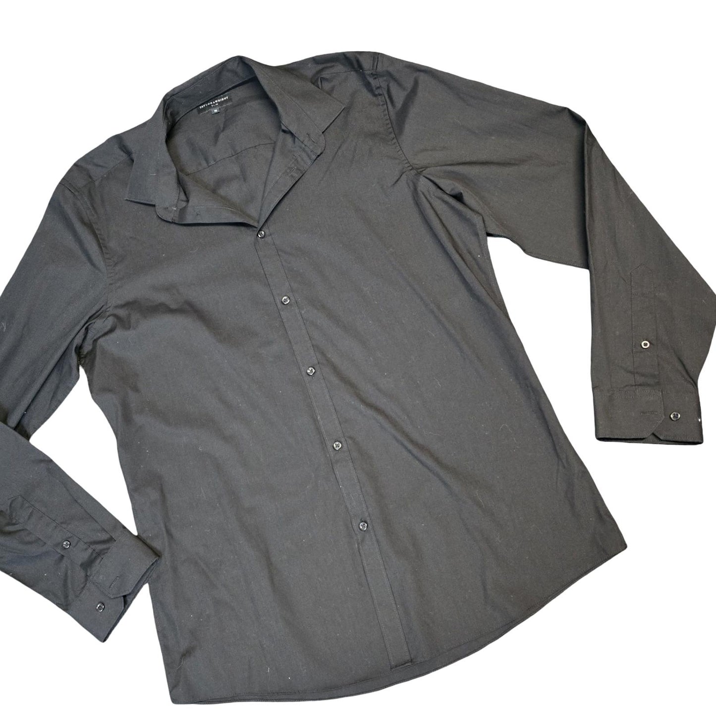 Taylor & Wright Slim Fit Shirt Black Collar 16" Workwear