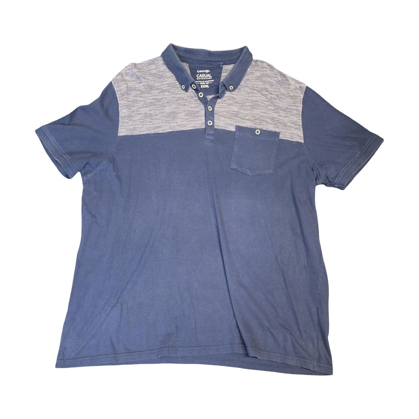 George Polo Shirt Navy Size 3XL Short Sleeve Casual