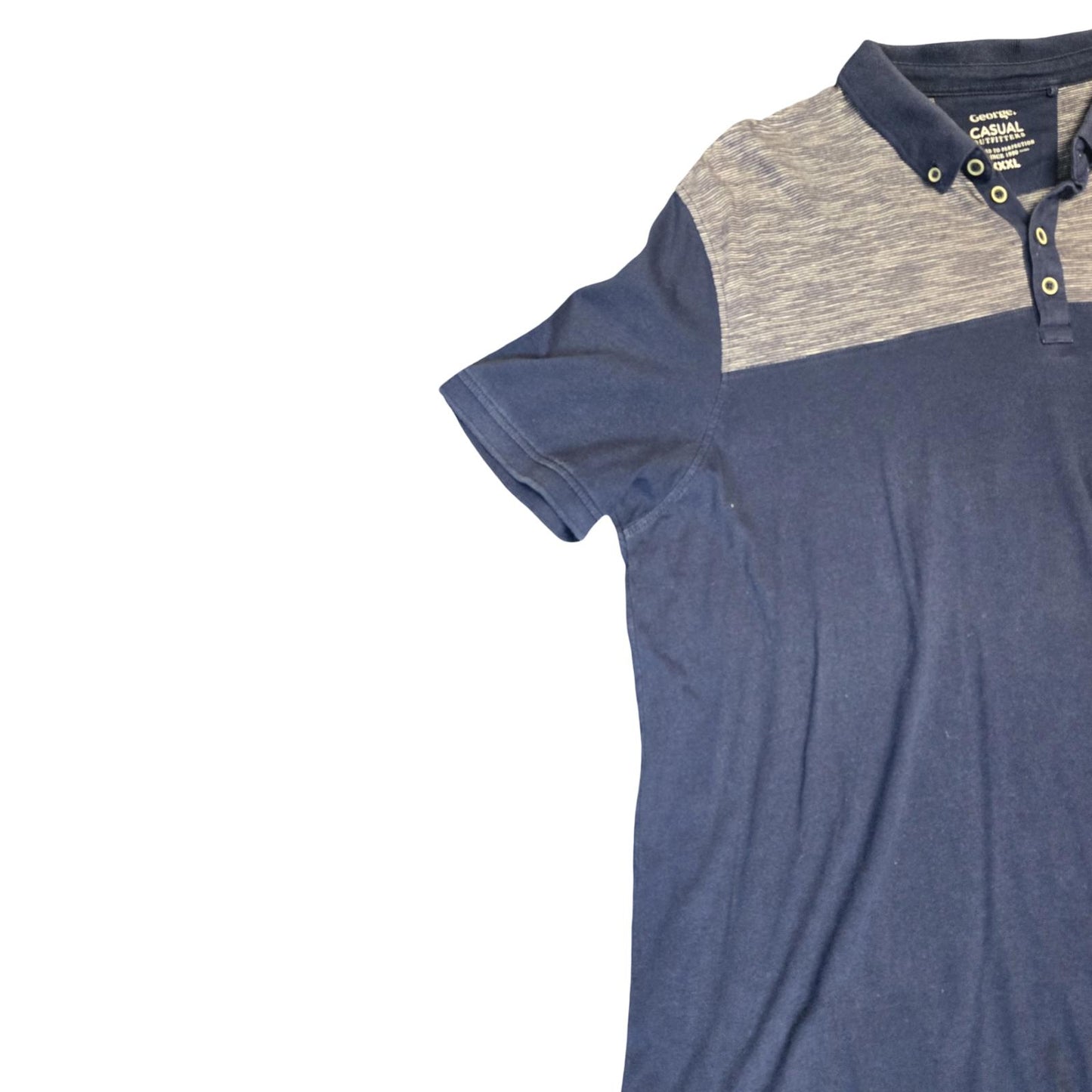 George Polo Shirt Navy Size 3XL Short Sleeve Casual