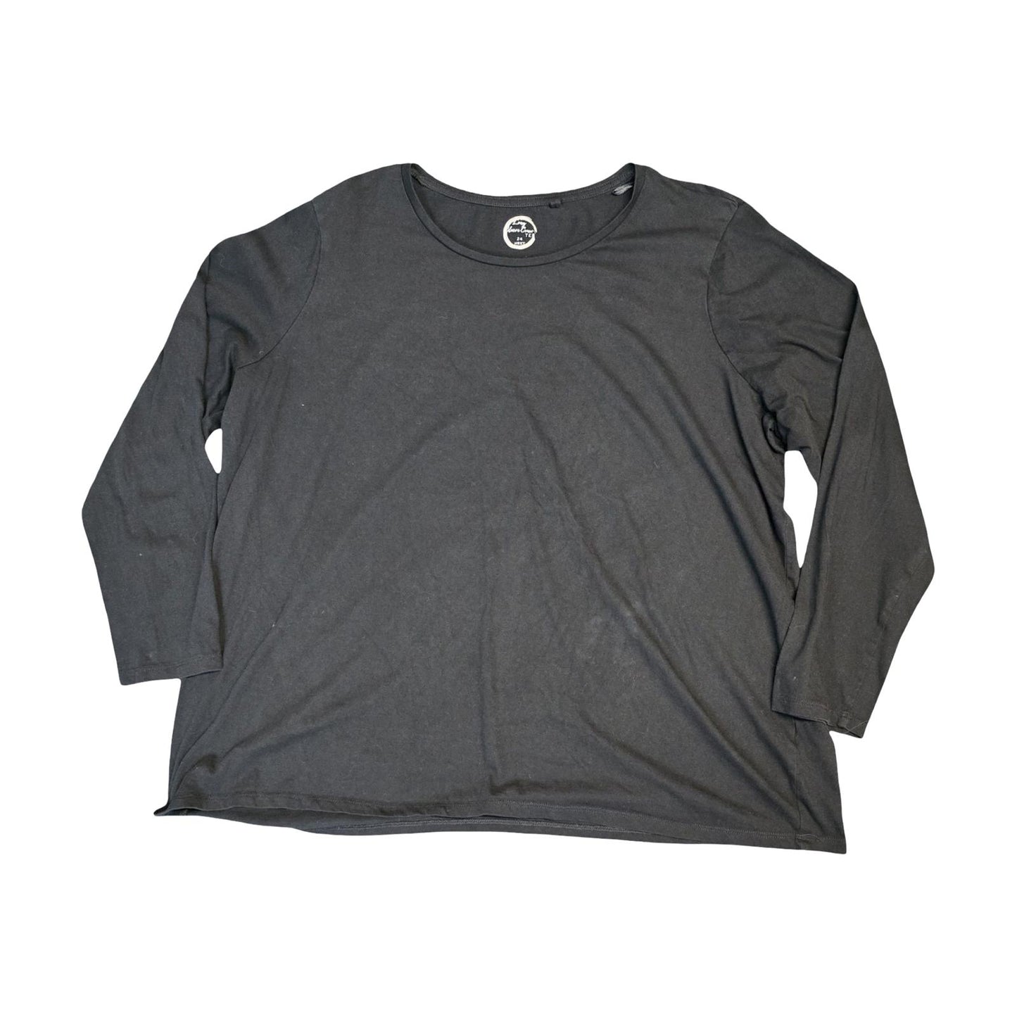 Next Black Long Sleeve Crew T-Shirt Size 24 Basic
