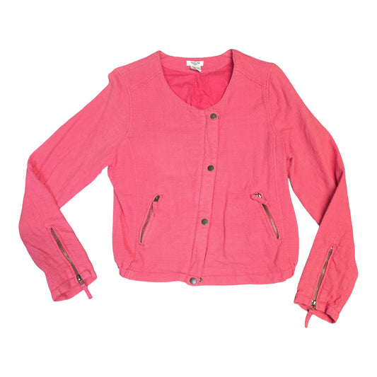 La Redoute Pink Zip-Up Blazer Jacket Size 14 Casual
