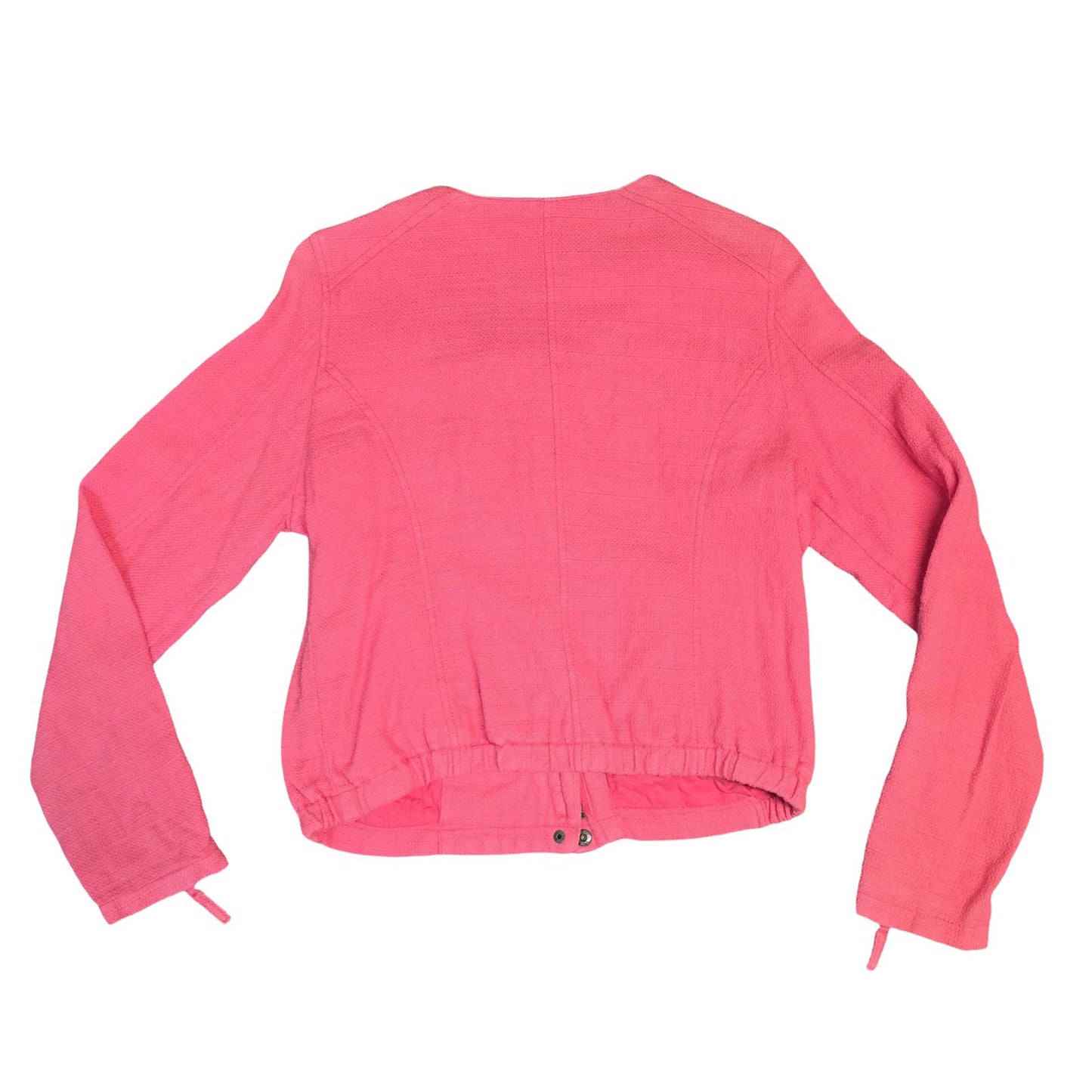 La Redoute Pink Zip-Up Blazer Jacket Size 14 Casual