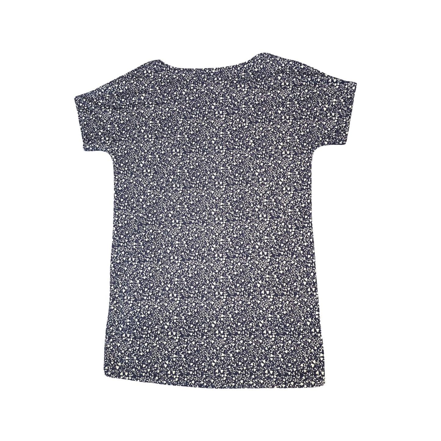 White Stuff Floral Tunic Dress Navy & White Size 10 Pockets Short Sleeve