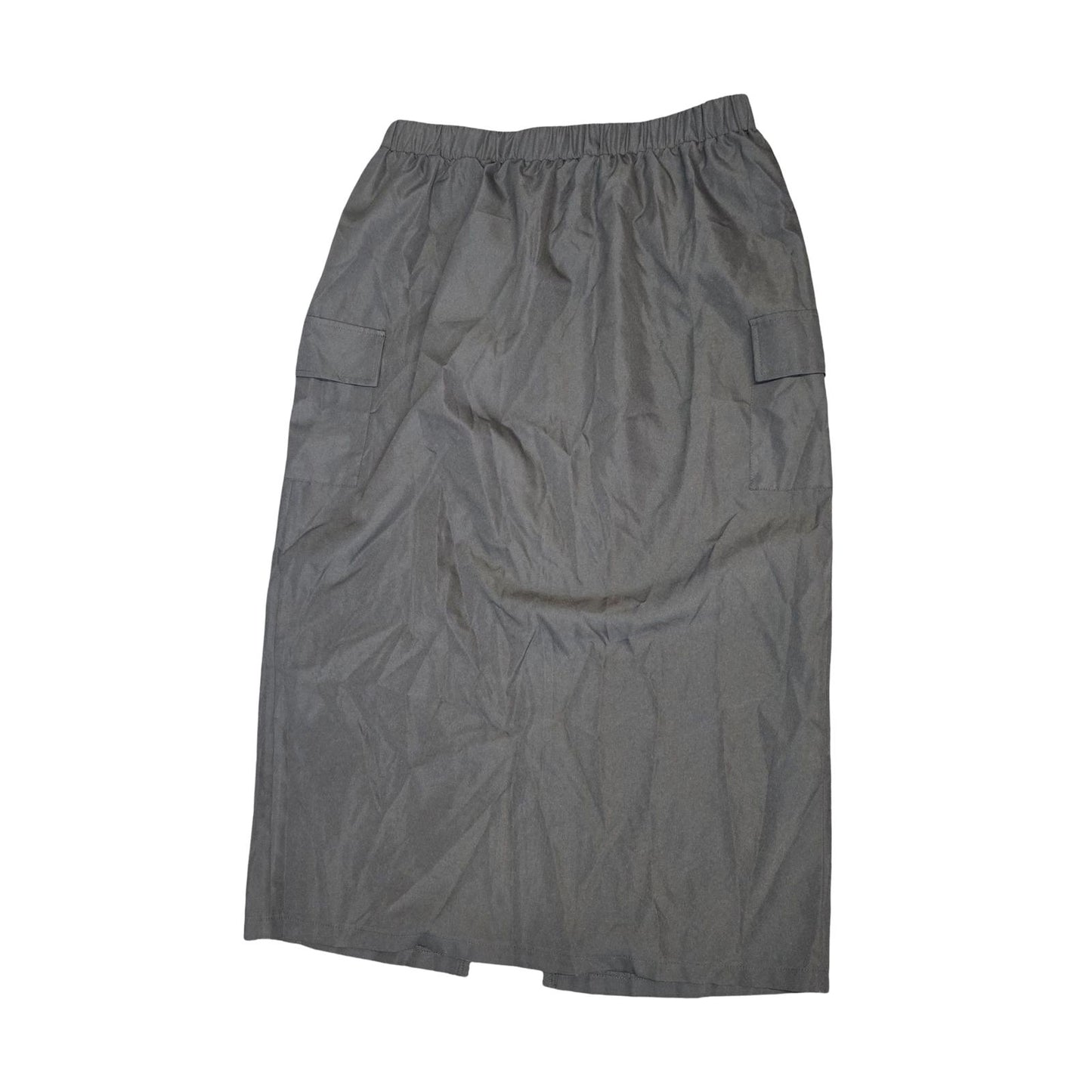 Shein Curve Black Cargo Maxi Skirt  Size 18/20 Elastic Waist