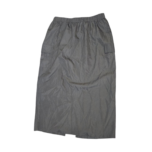 Shein Curve Black Cargo Maxi Skirt  Size 18/20 Elastic Waist