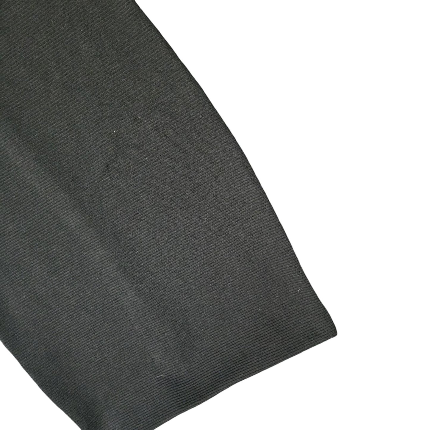 Primark Black Ribbed Bodycon Skirt  Size 10 Elasticated Waist Knee Length