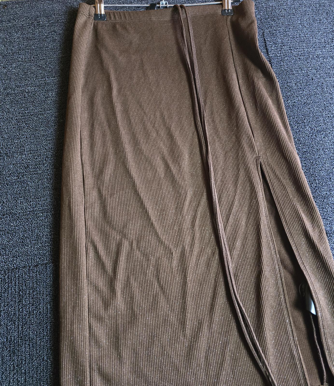 H&M brown glitter skirt size 8