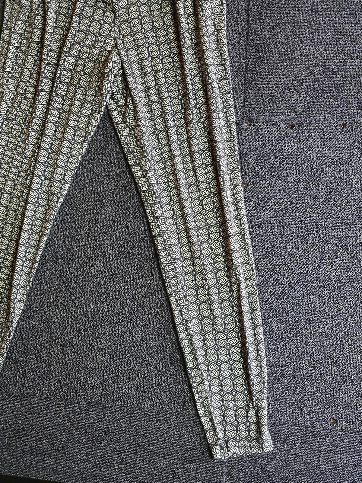 Matalan Patterned Trousers Black & White Size 10 Casual Lightweight