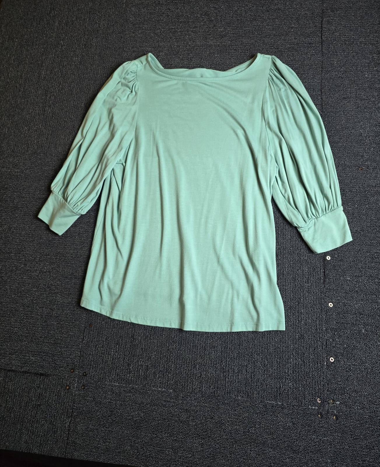 Matalan Turquoise Green 3/4 Sleeve Top Size 10 Everyday