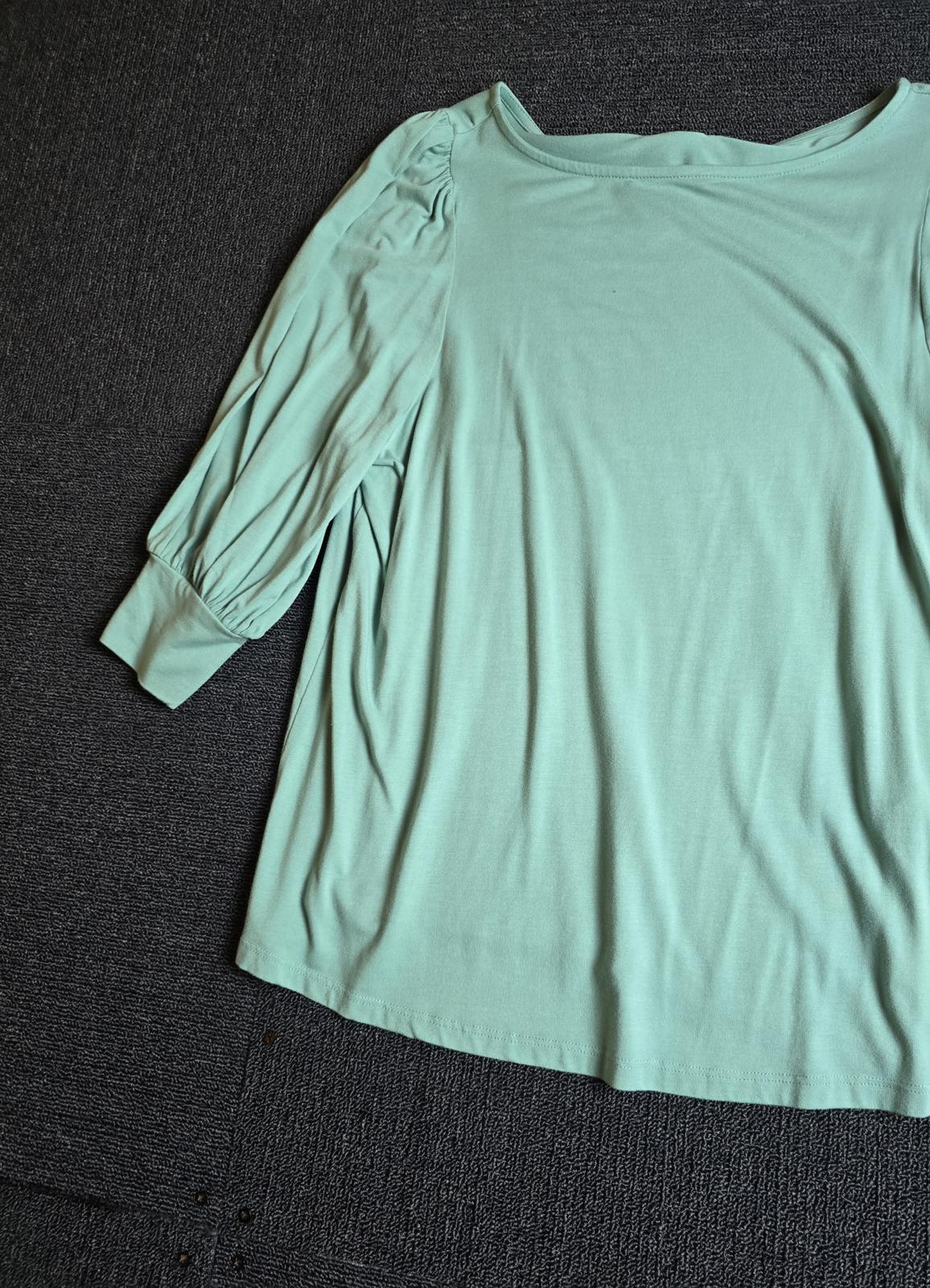 Matalan Turquoise Green 3/4 Sleeve Top Size 10 Everyday