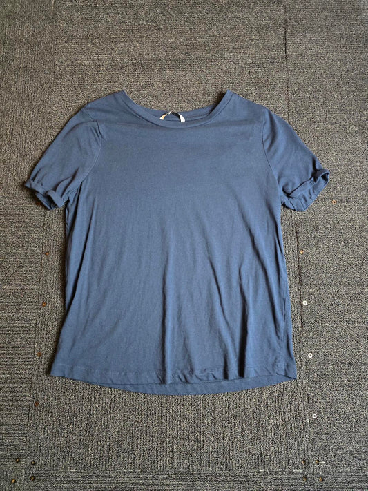 Navy T-shirt Size 12 Short Sleeved Basic Tu