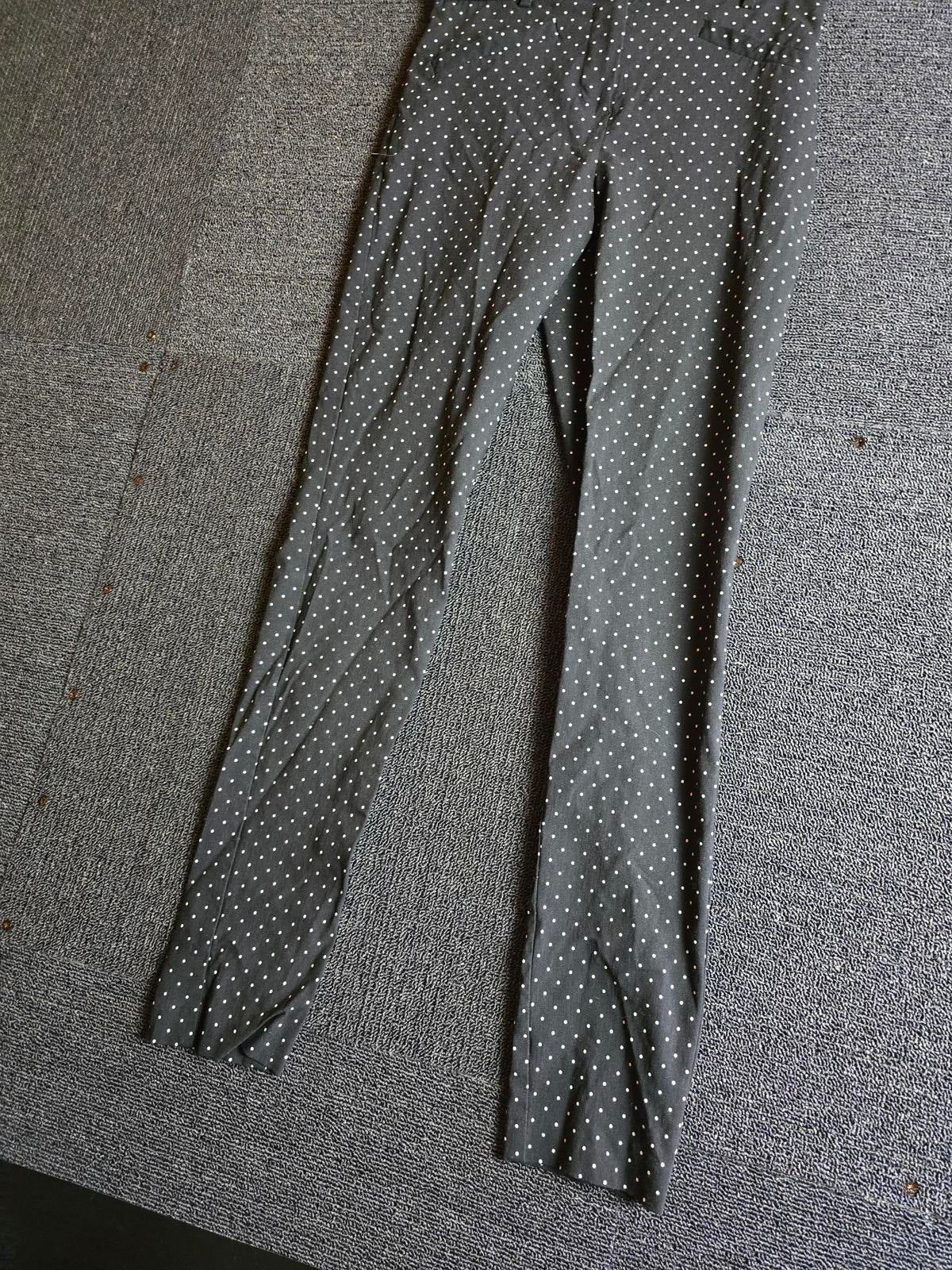 Primark Skinny Trousers Black Polka Dot Size 8 Stretch