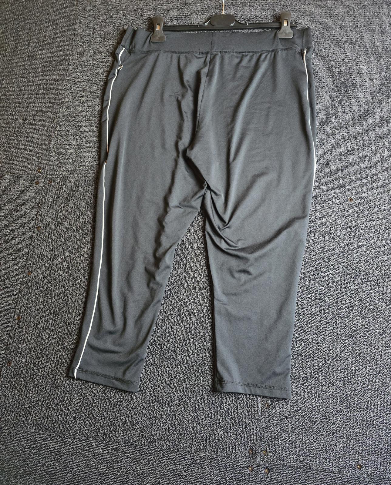 George Cropped Gym Leggings Black Size 18 Activewear Elasticated Waist