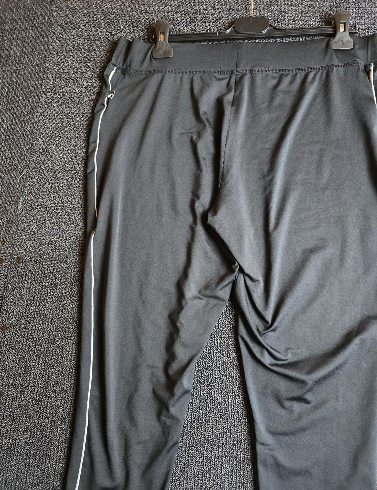 George Cropped Gym Leggings Black Size 18 Activewear Elasticated Waist