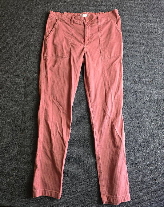 Burgundy Jeans Size 8 High Waisted Slim Causal Lee Heritage