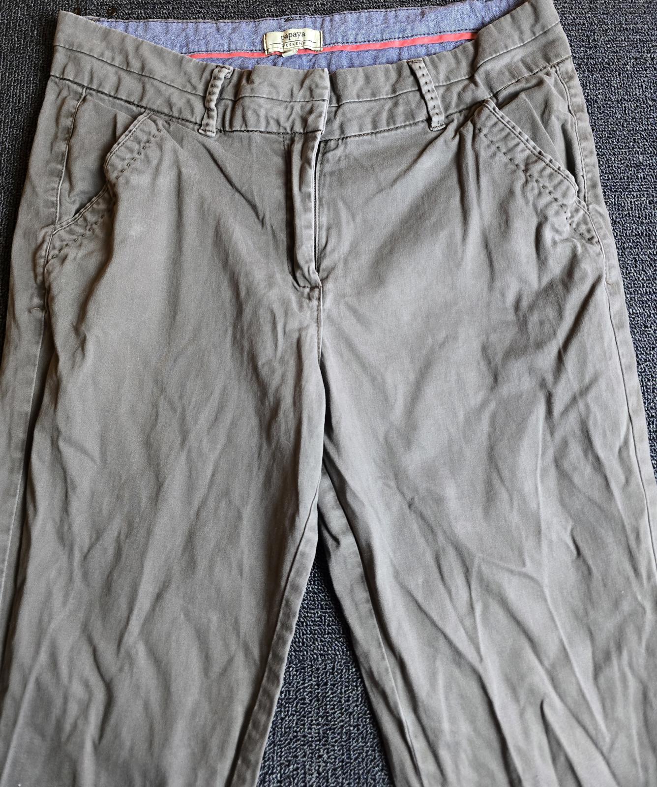 Matalan Grey Skinny Chinos Size 12 Mid Rise Cotton Trousers