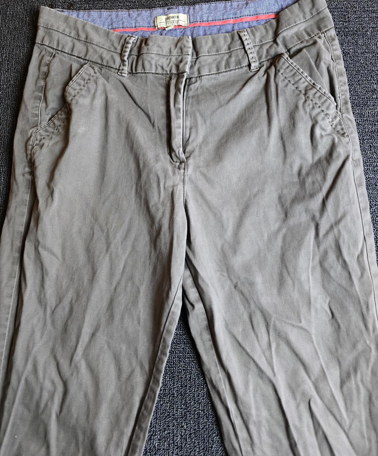 Matalan Grey Skinny Chinos Size 12 Mid Rise Cotton Trousers