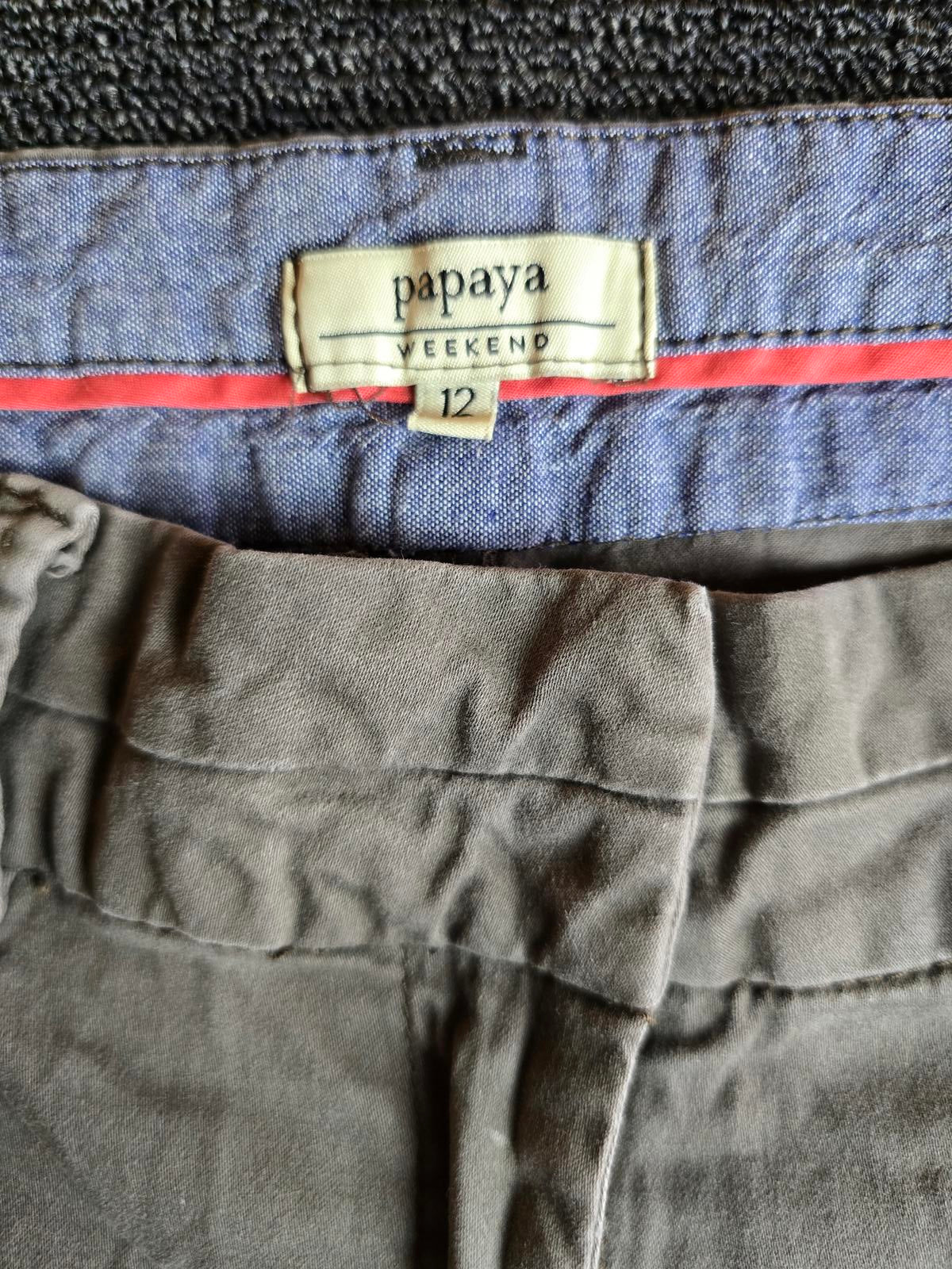 Matalan Grey Skinny Chinos Size 12 Mid Rise Cotton Trousers