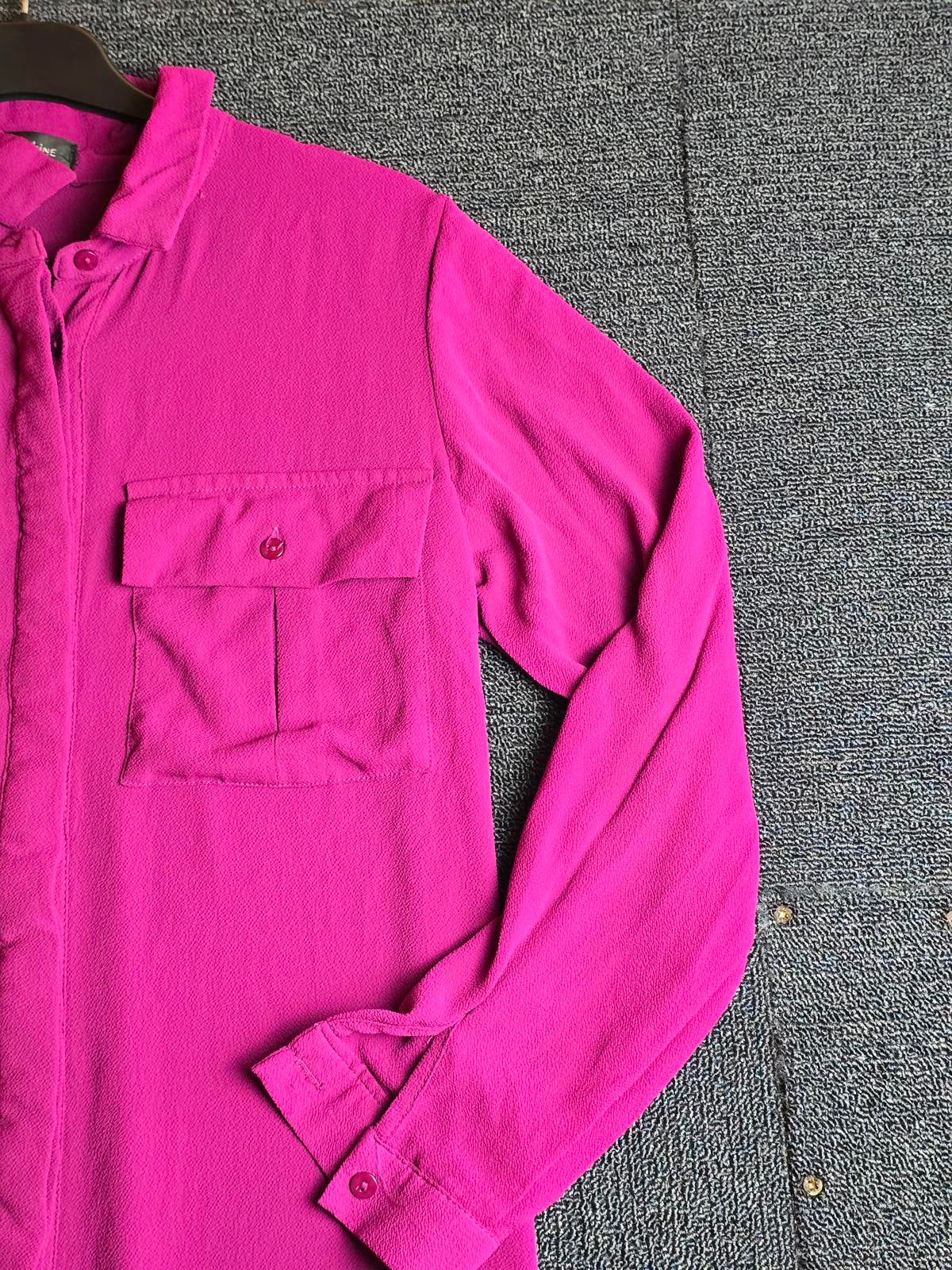 Love Sunshine Purple Shirt Dress Small Size 10 Knee–Midi