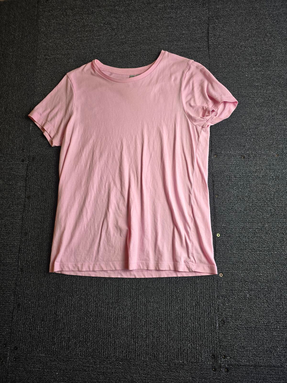 ASOS Organic Cotton Pink T-Shirt Size 8 Everyday Basic Tee