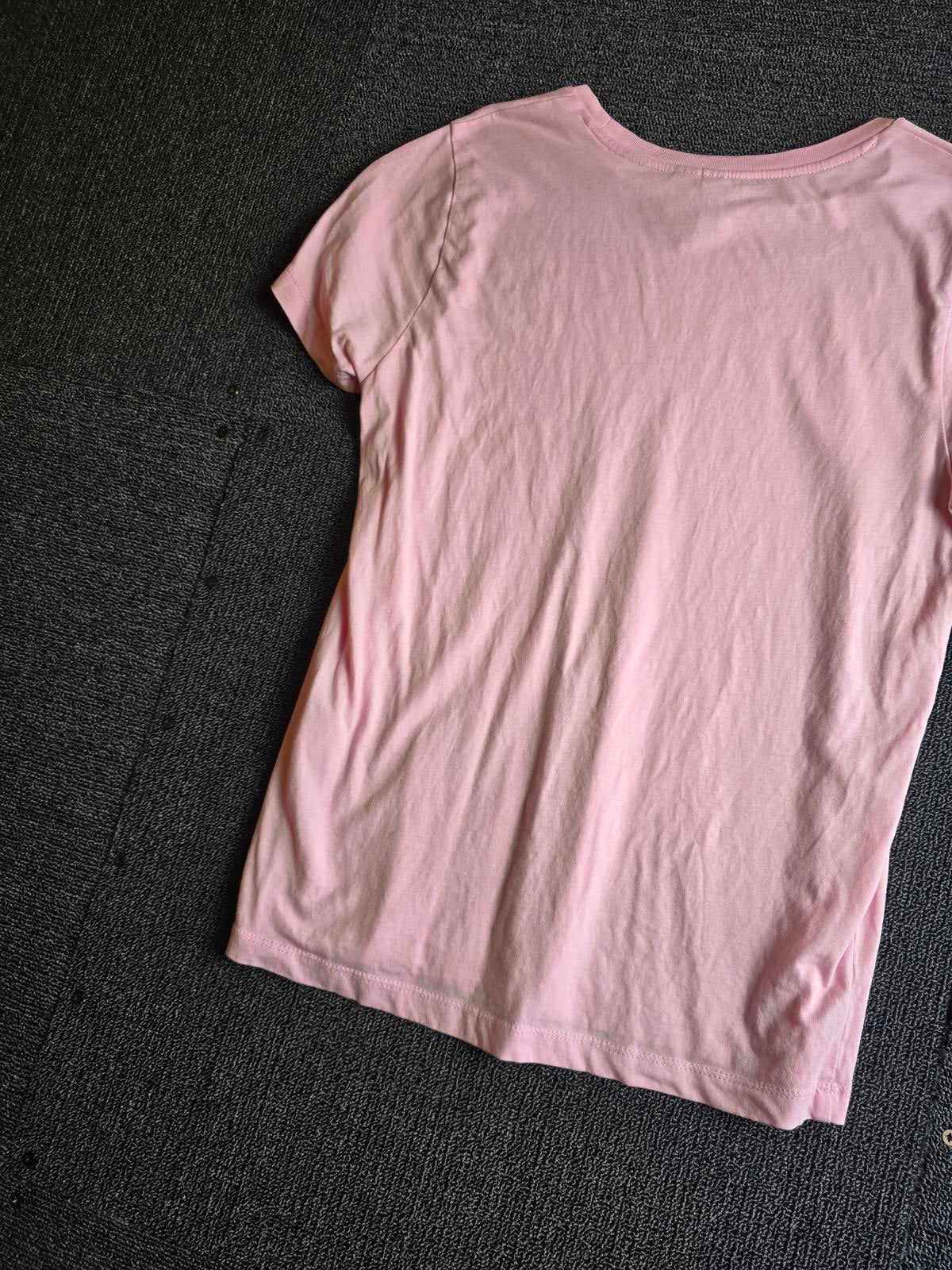 ASOS Organic Cotton Pink T-Shirt Size 8 Everyday Basic Tee